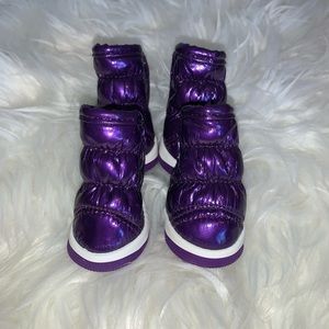 Purple Dog Snow Booties